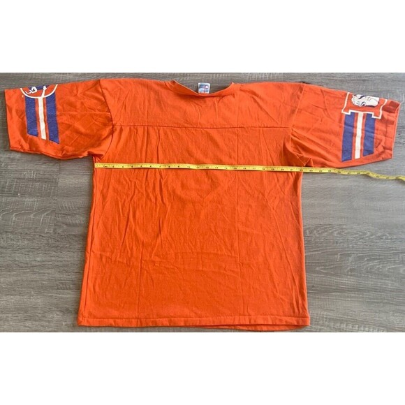 Denver Broncos VTG 80s T Shirt Sz L NFL Football USA Made Mens Single Stitch - Picture 4 of 7